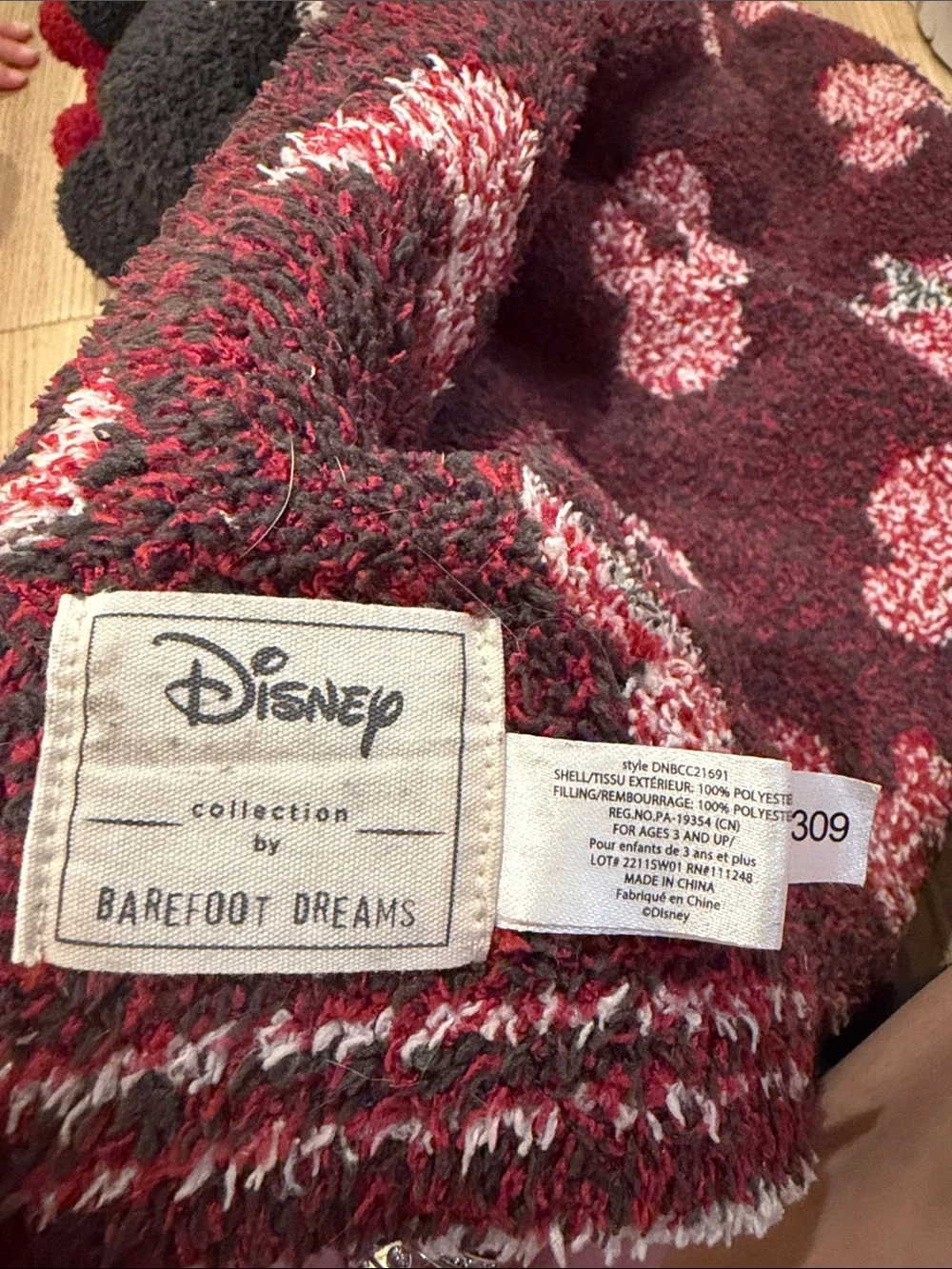 Barefoot Dream Cozy Chic Minnie Mouse Blanket Cuddle Lovey